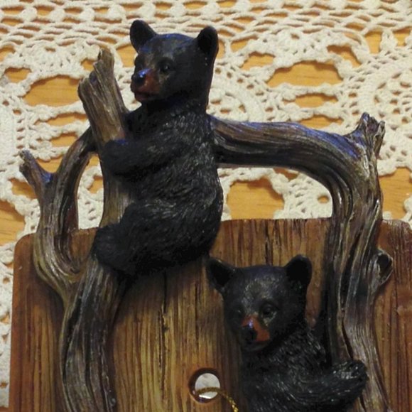 Light Switch Cover featuring cute bears, forest scene home decor - Picture 2 of 6